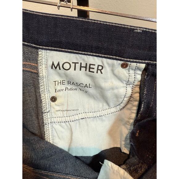 $258 MOTHER Jeans The Rascal in Love Potion #9 Size 24 - Picture 5 of 6